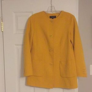 Talbots Yellow wool blazer